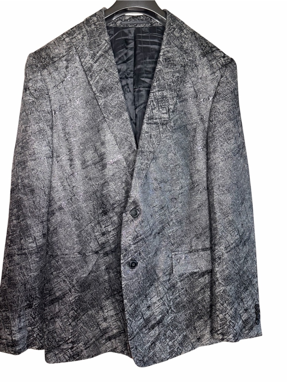 Versace Collection Metallic Print Sport Coat Blazer IT 56, Fits Slim, Like US 40